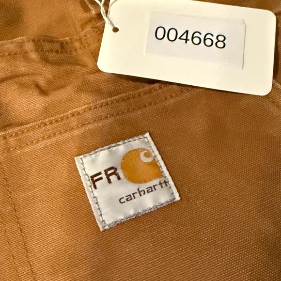 Carhartt FR Overalls Mens 50x36 * Flame Resistant Heavy Quilt Lined Bib Workwear - Picture 11 of 11